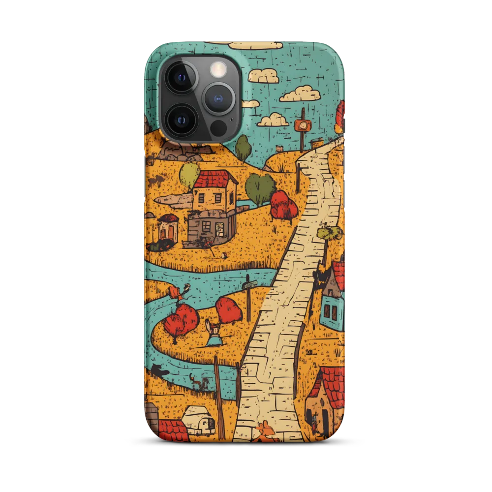 Whimsical Village Landscape