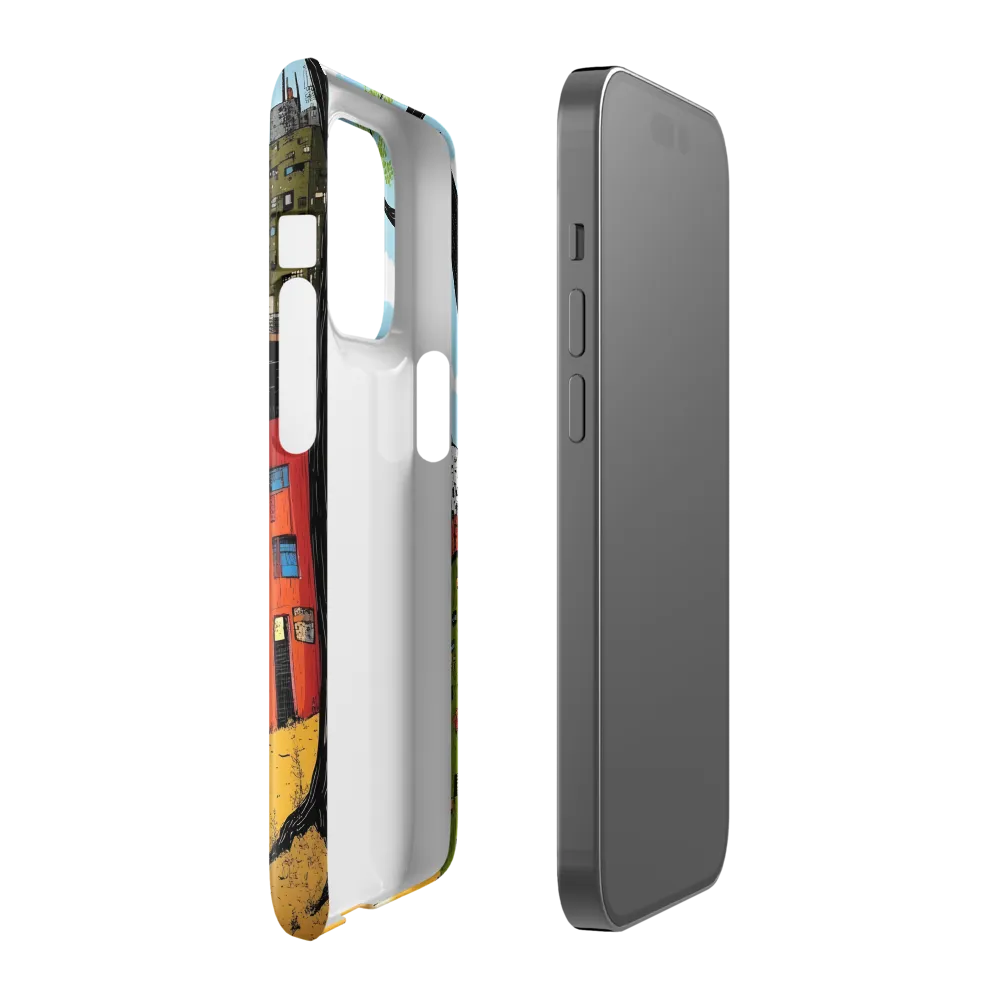 Futuristic Urban Dreamscape | Phone Case |  14 Pro | Snap Case | Glossy