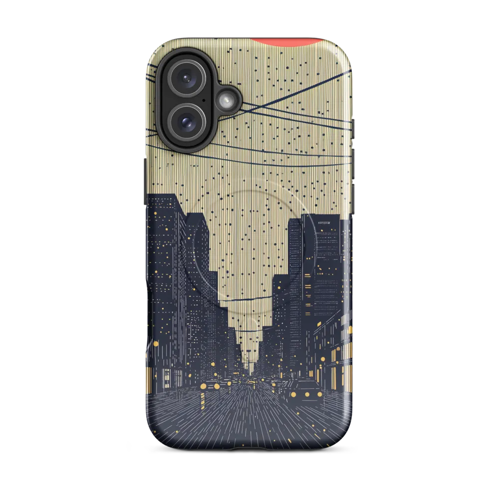 Glistening Streets of Melancholy | Phone Case |  16 Plus | MagSafe® Tough Case | Glossy