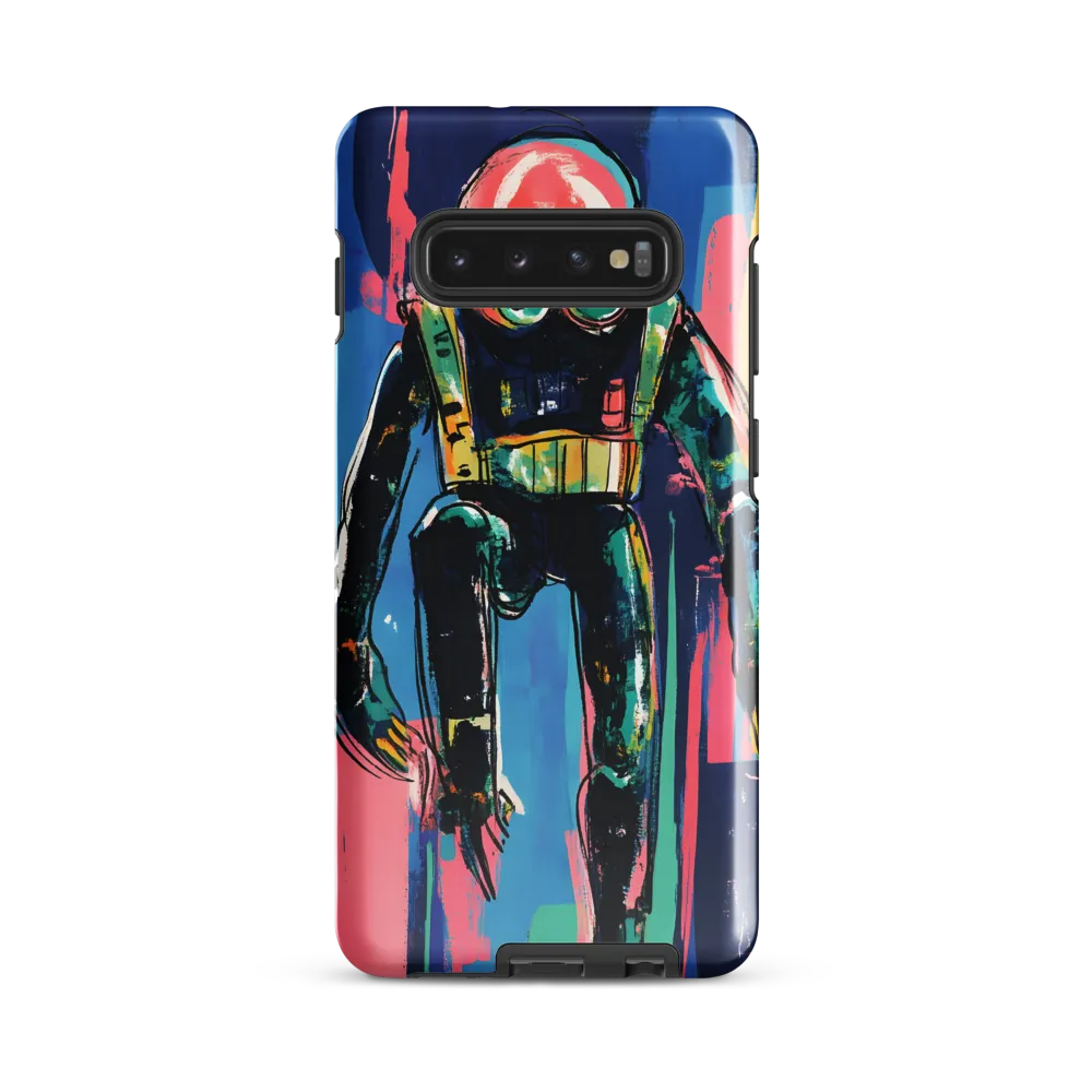 Diver in Vibrant Motion | Phone Case |  S10 Plus | Tough Case | Glossy