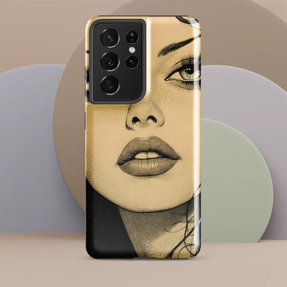 Enigmatic Gaze | Phone Case |  S21 Ultra | Tough Case | Glossy