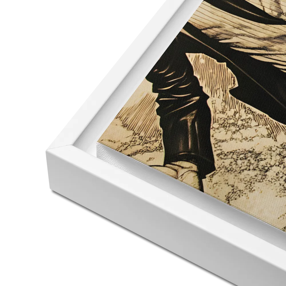 Ascendancy of the Spirit | Canvas with White Frame | 16″×20″