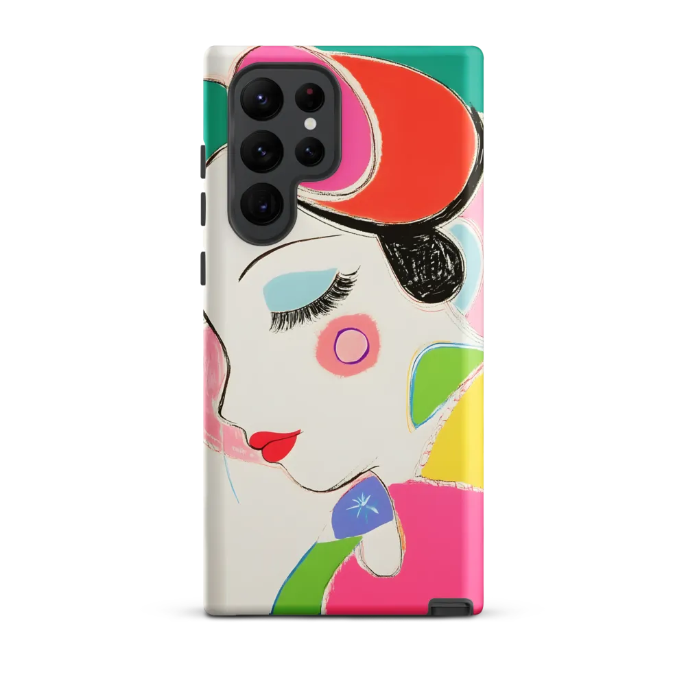 Whimsical Portrait in Colorful Abstraction