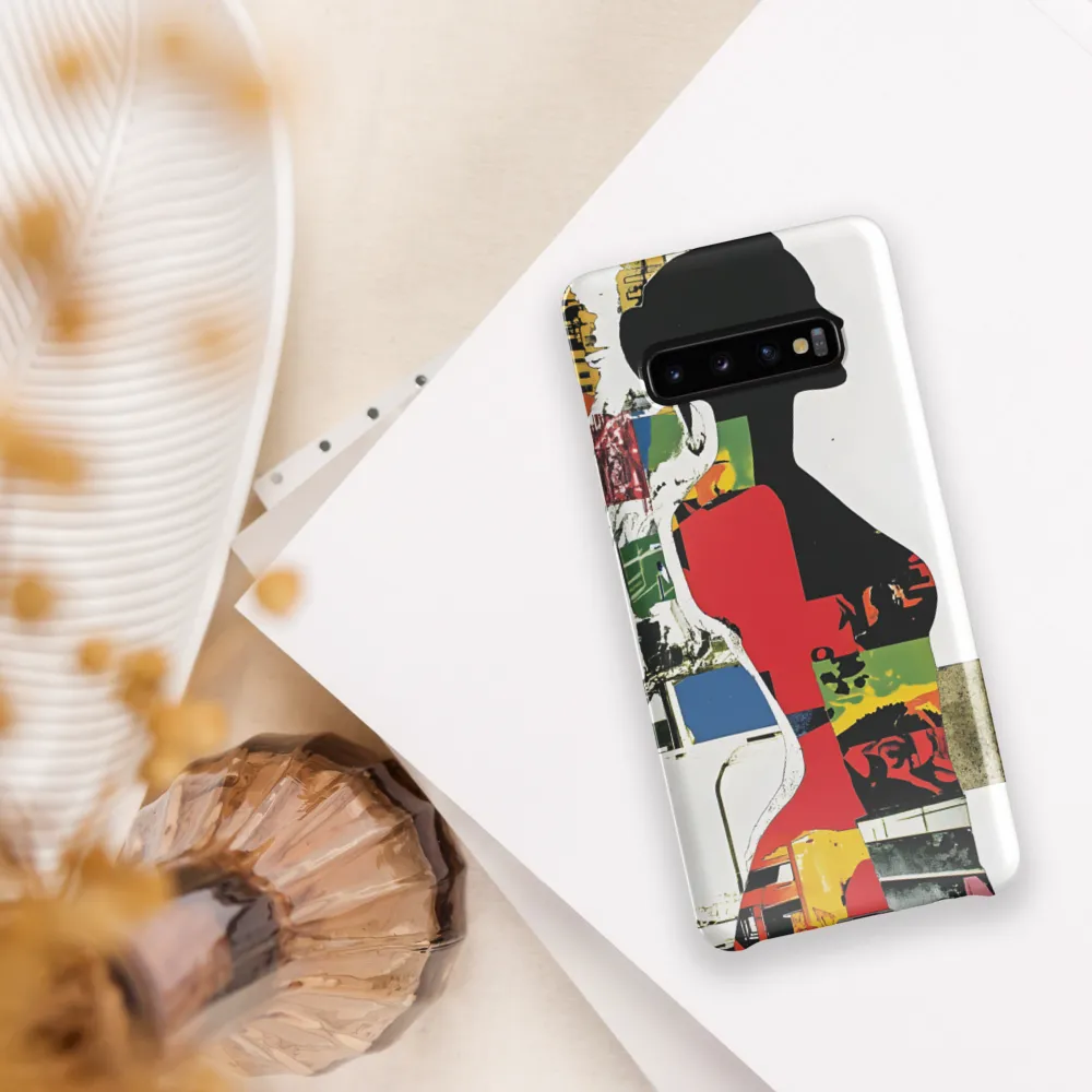 Collage of Colors: A Silhouette's Story | Phone Case |  S10 Plus | Snap Case | Glossy