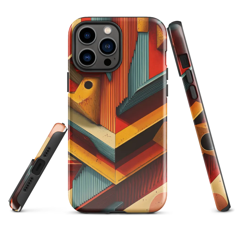 Geometric Harmony | Phone Case |  13 Pro Max | Tough Case | Glossy