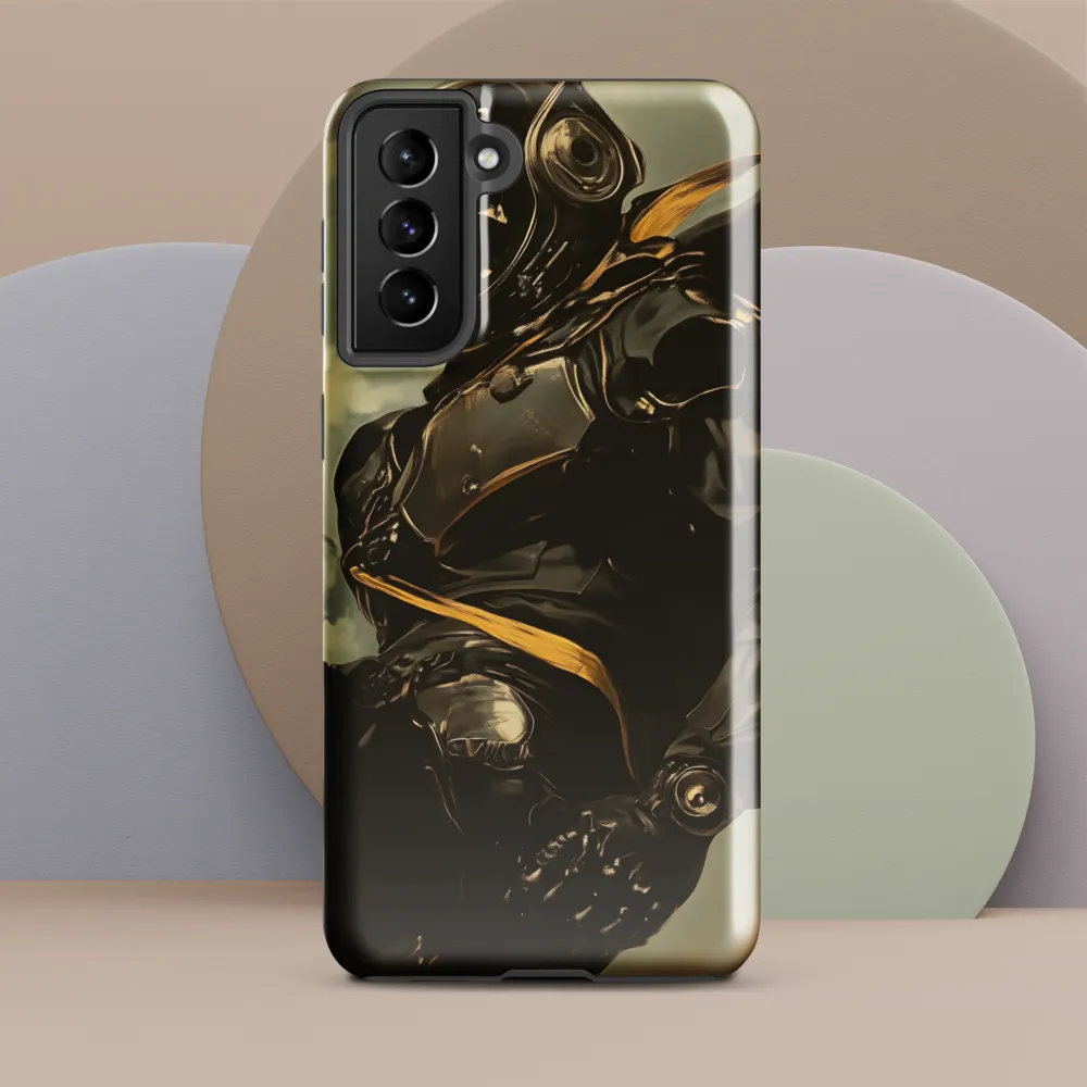Ethereal Explorer: The Enigmatic Astronaut | Phone Case |  S21 Plus | Tough Case | Glossy