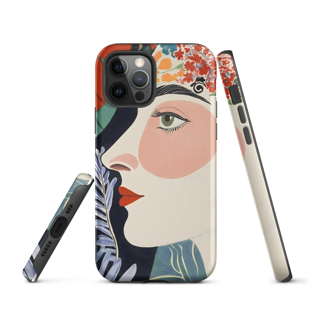 Floral Serenade: A Modern Portrait