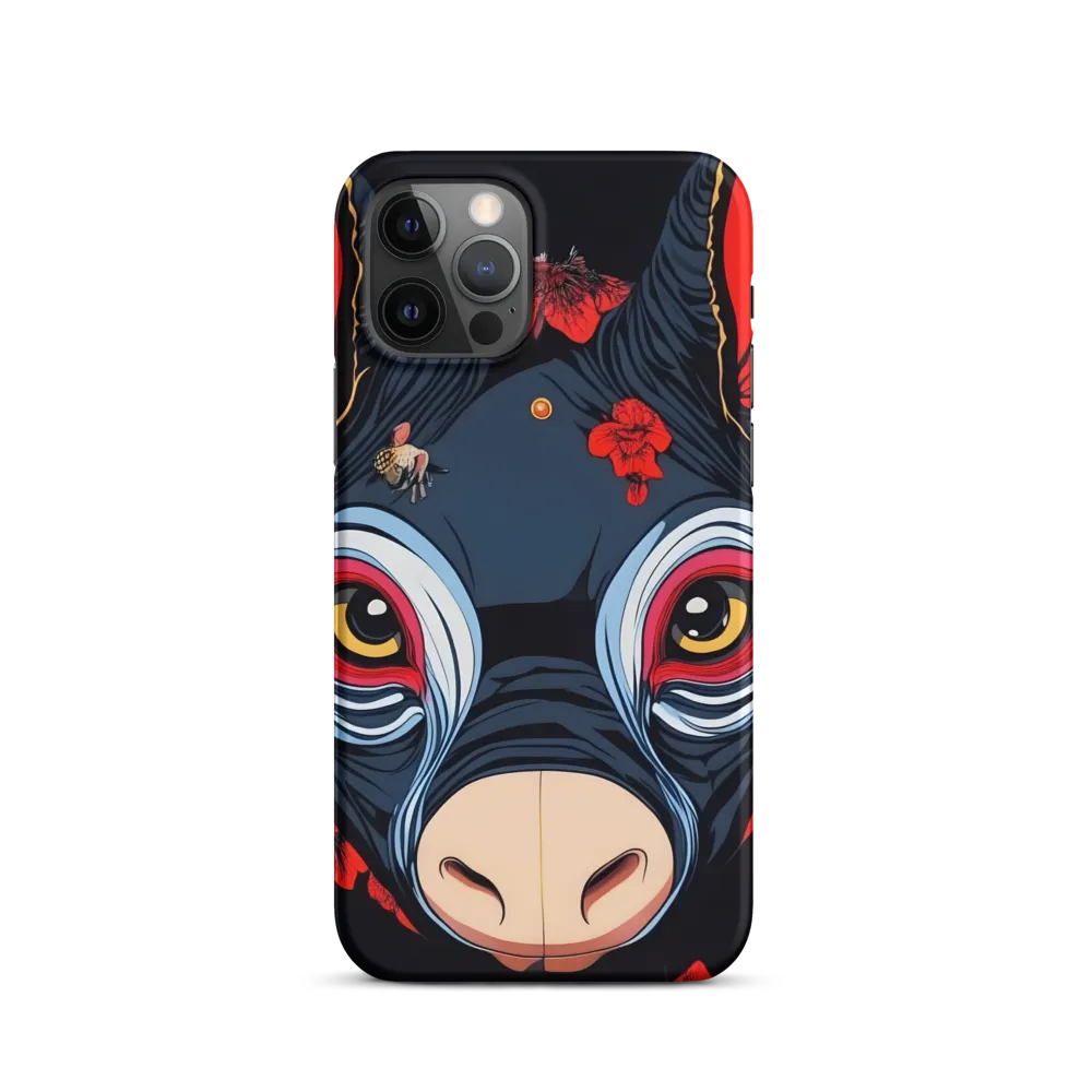 Mystical Bull with Floral Motifs