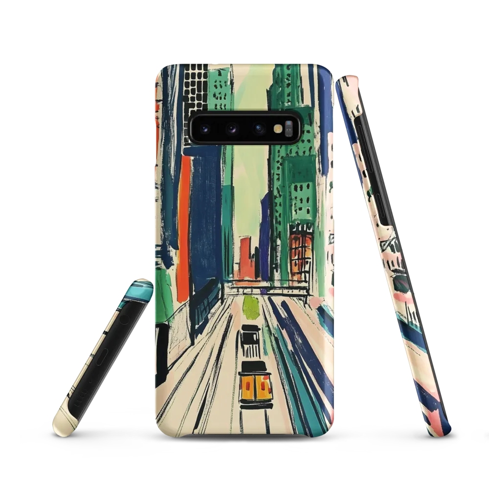 Urban Vibrance: A City in Motion | Phone Case |  S10 | Snap Case | Matte
