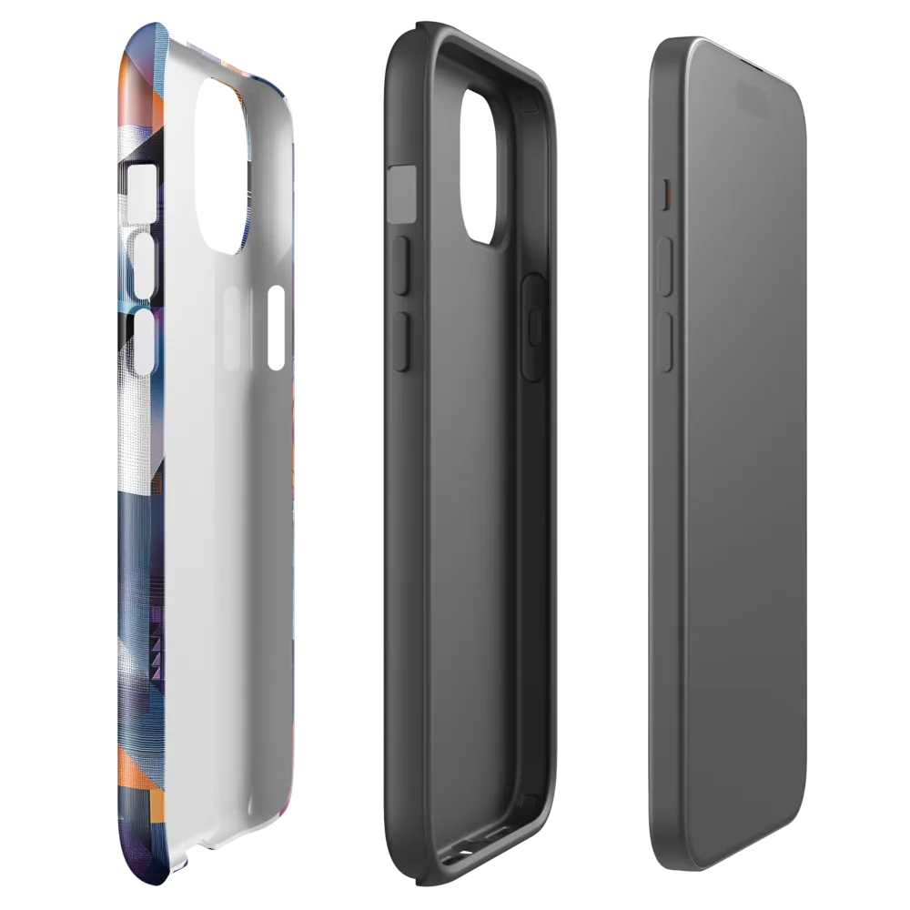 Geometric Symphony | Phone Case |  15 Plus | Tough Case | Glossy