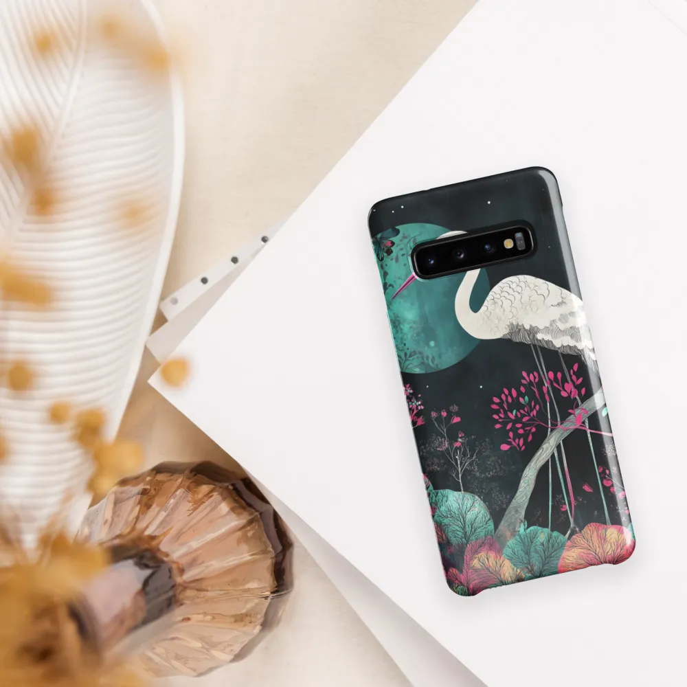 Ethereal Presence: Heron in a Floral Dreamscape