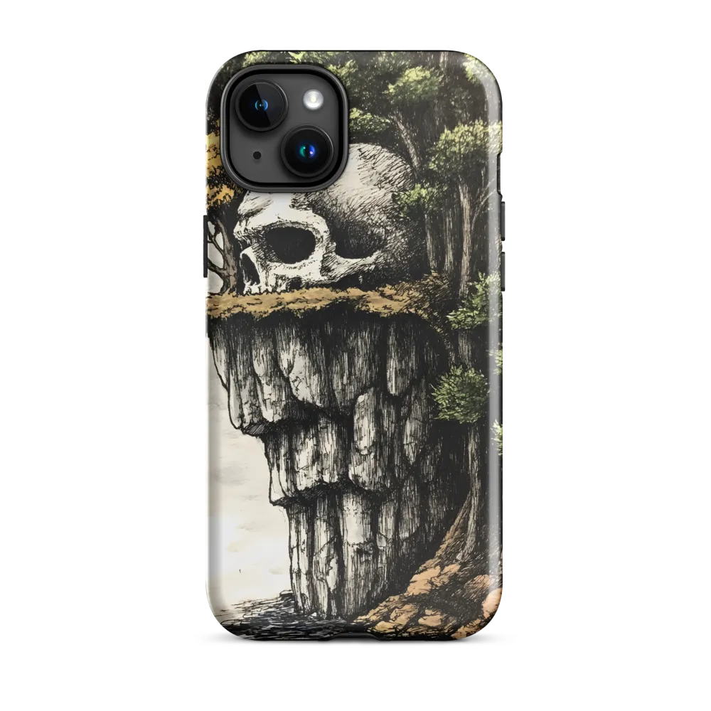 The Whispering Skull: A Surreal Encounter with Nature | Phone Case |  15 Plus | Tough Case | Glossy