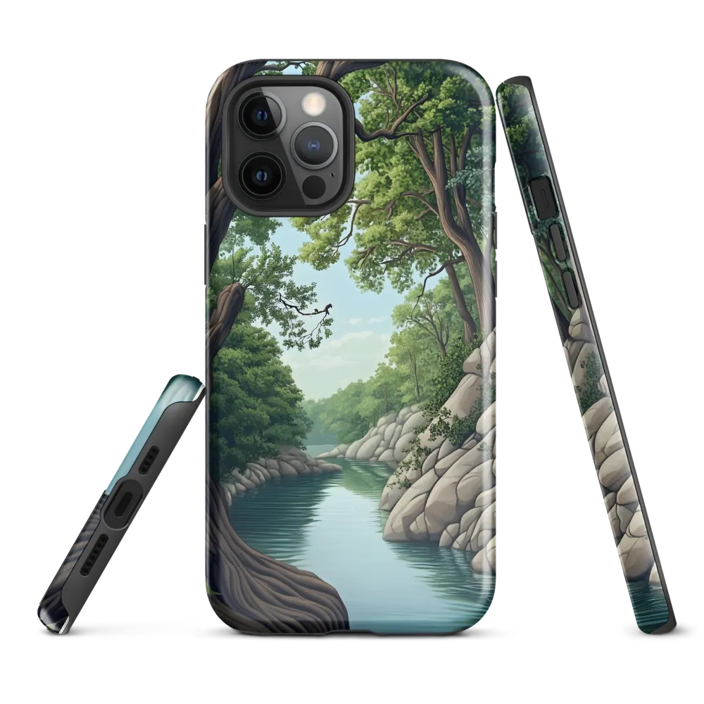 Tranquil Reflections: A Serene River Landscape