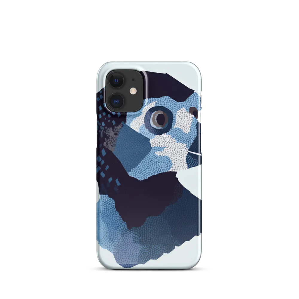 Abstract Avian Portrait in Blue
