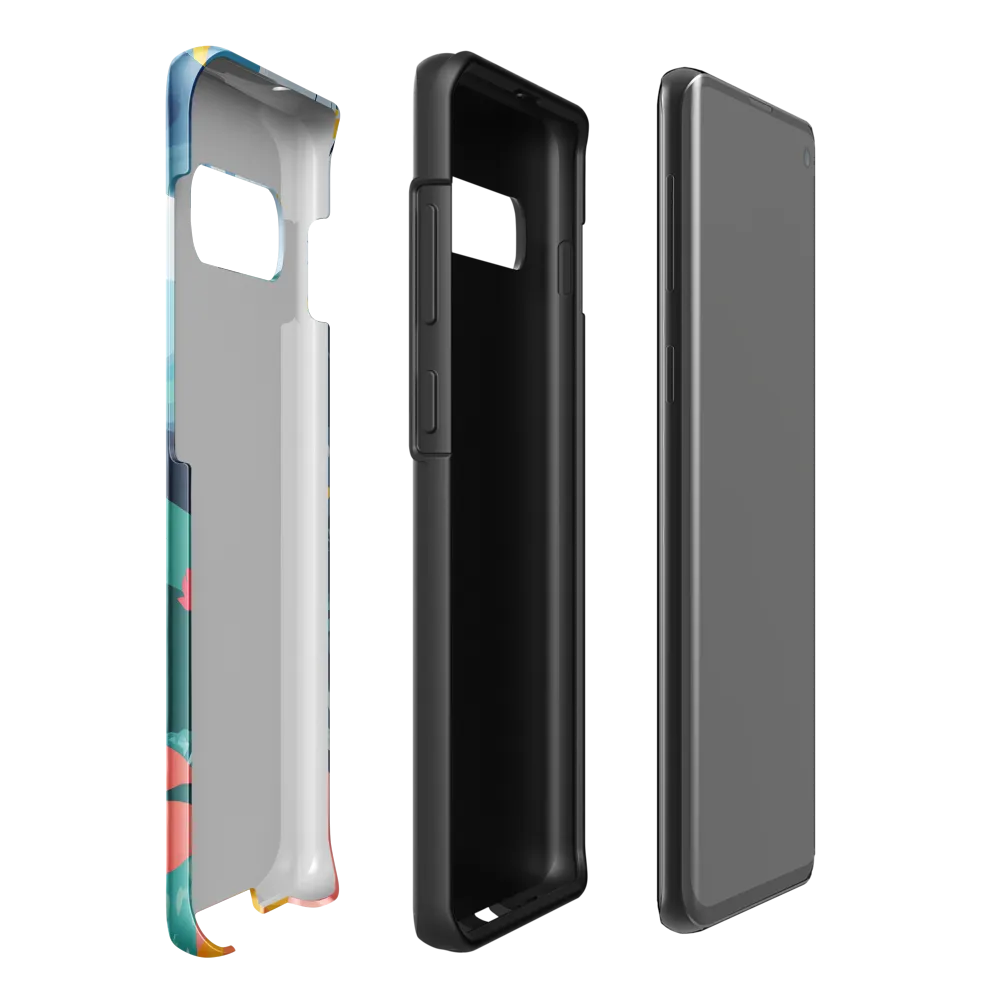 Walking into Colorful Serenity | Phone Case |  S10 Plus | Tough Case | Glossy