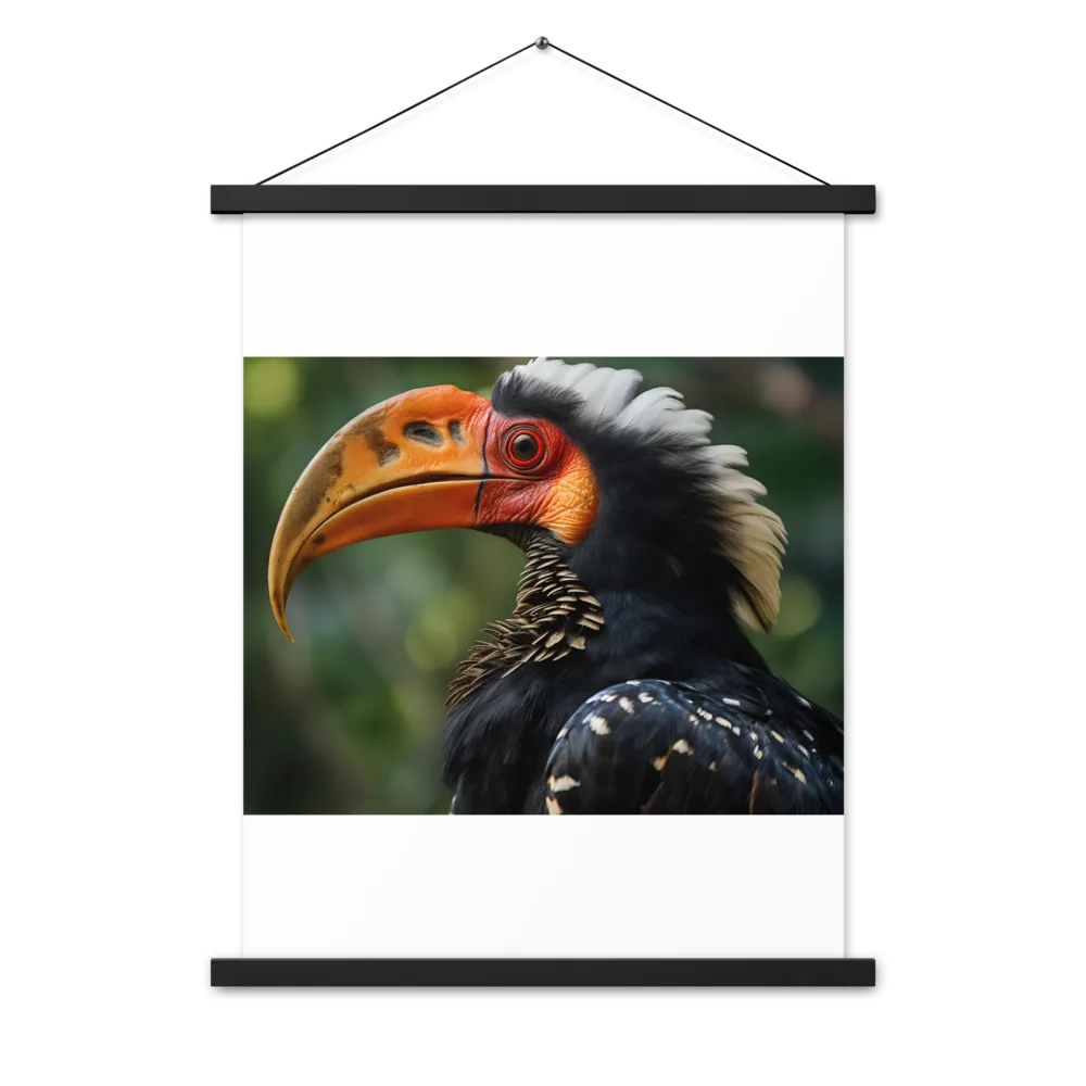 Majesty of the Hornbill | Poster With Black Wood Hanger | 18″×24″