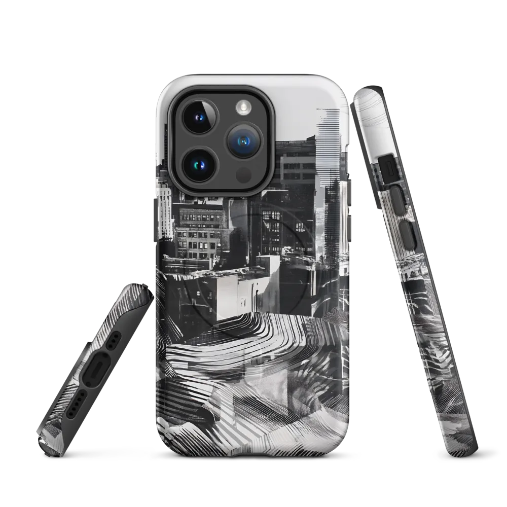 Urban Rhythm in Black and White | Phone Case |  14 Pro | MagSafe® Tough Case | Matte