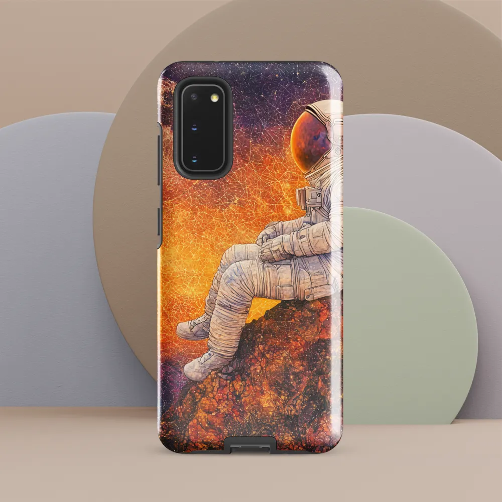 Cosmic Contemplation | Phone Case |  S20 | Tough Case | Glossy