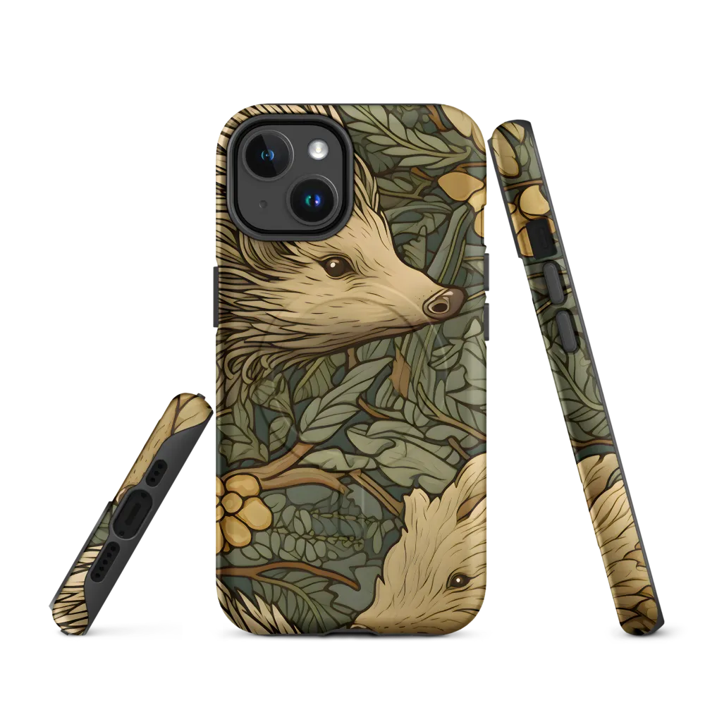 Whimsical Hedgehog Garden | Phone Case |  14 | MagSafe® Tough Case | Matte