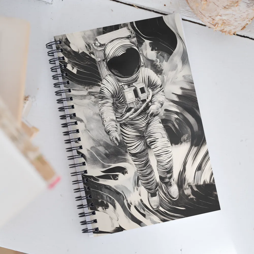 Ethereal Journey of the Astronaut | Spiral Notebook