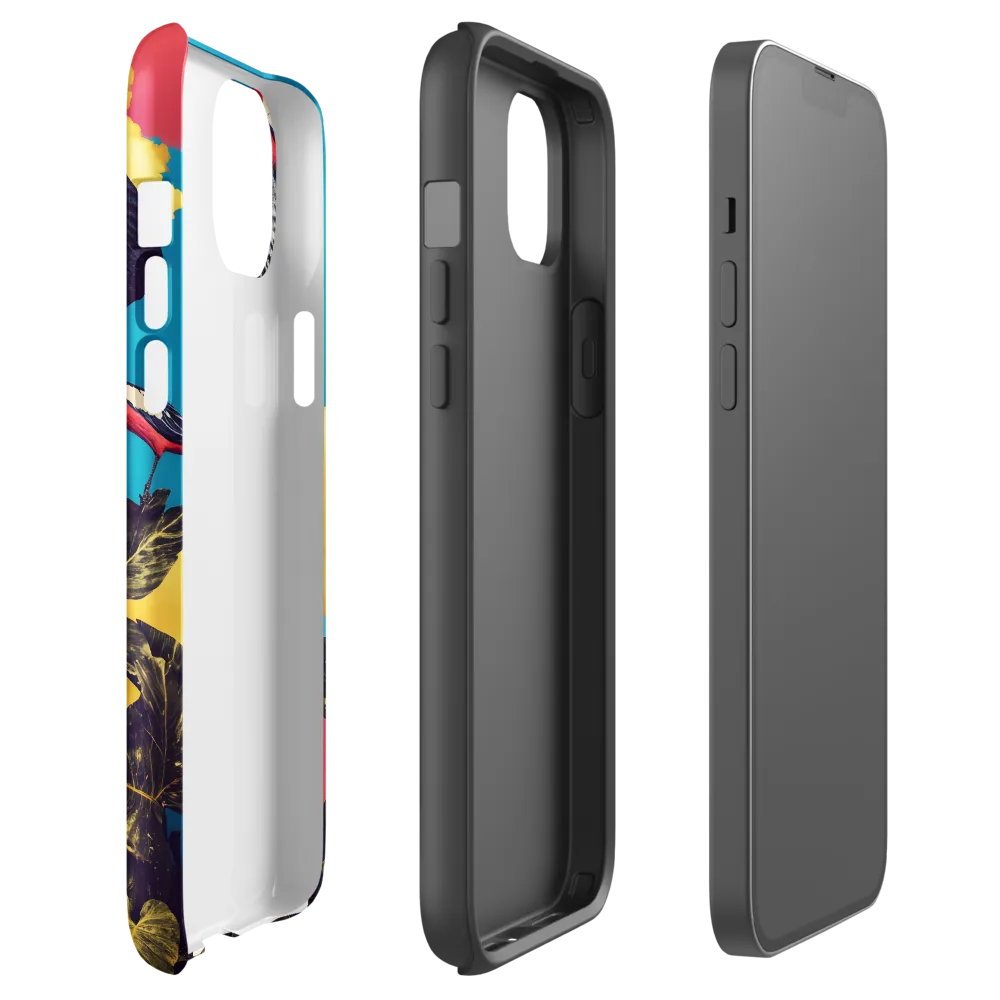 Elephant Dreams in Vibrant Colors | Phone Case |  14 Plus | Tough Case | Glossy