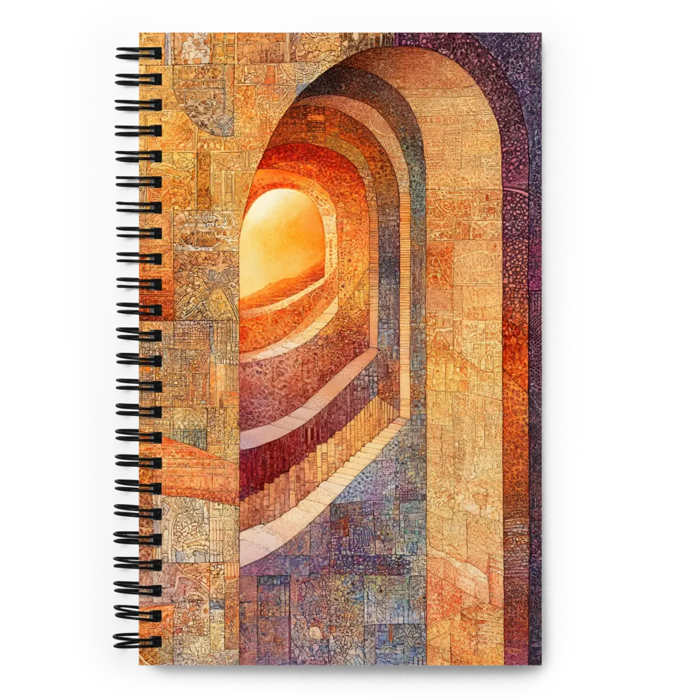 The Journey Through Shadows | Spiral Notebook