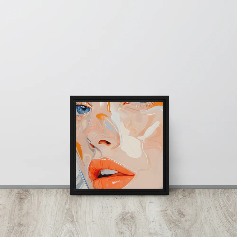 Ethereal Expressions | Canvas with Black Frame | 12″×12″