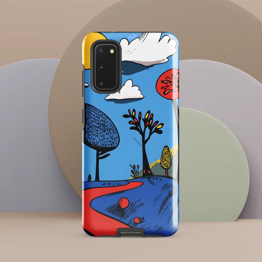 Whimsical Pathways Through a Colorful Landscape