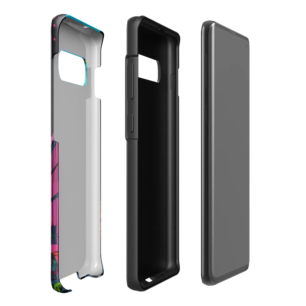 Neon Dreams of the City | Phone Case |  S10 Plus | Tough Case | Glossy