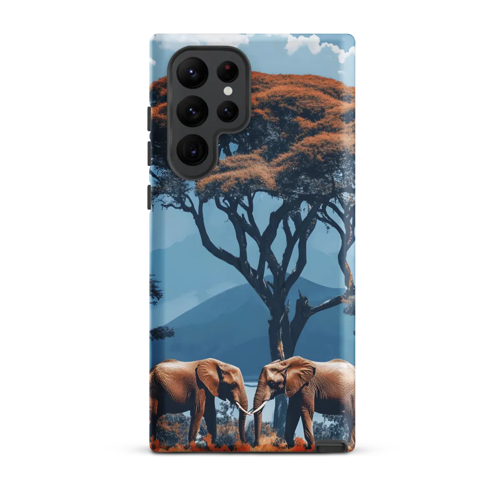Elephants Amidst Serenity