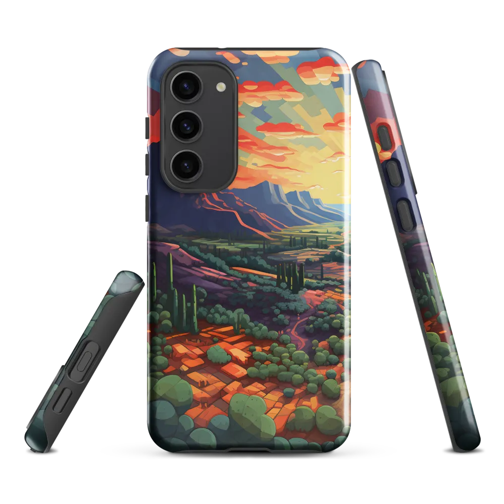 Desert Serenity at Dusk | Phone Case |  S23 Plus | Tough Case | Glossy