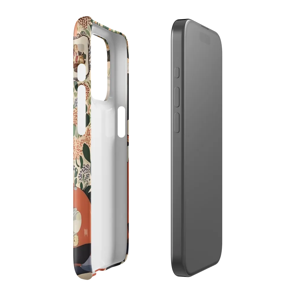 Vintage Charm: A Modern Encounter | Phone Case |  15 Pro | Snap Case | Glossy