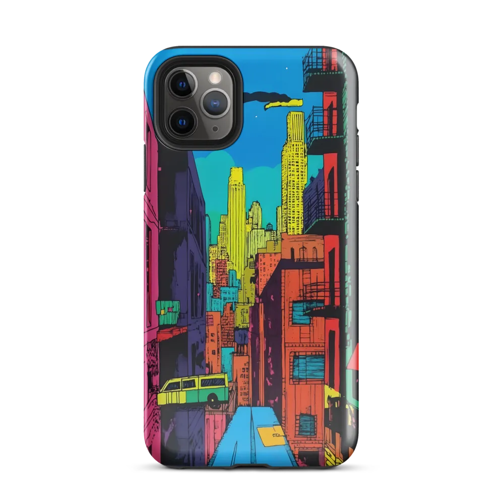 Urban Vibrance: A Pop Art Cityscape | Phone Case |  11 Pro Max | Tough Case | Glossy