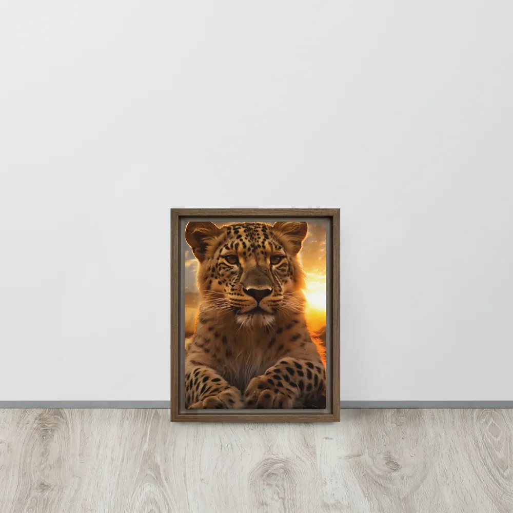 Regal Presence: The Leopard at Sunset