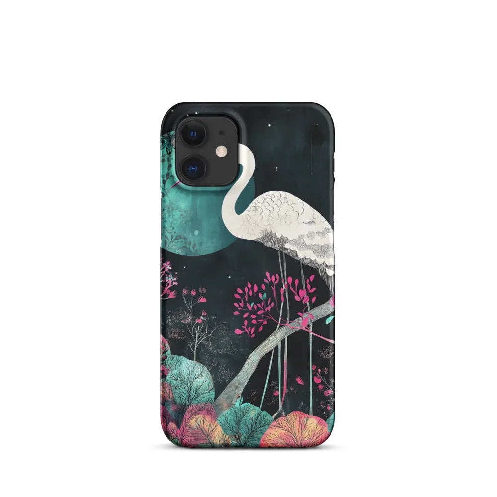 Ethereal Presence: Heron in a Floral Dreamscape