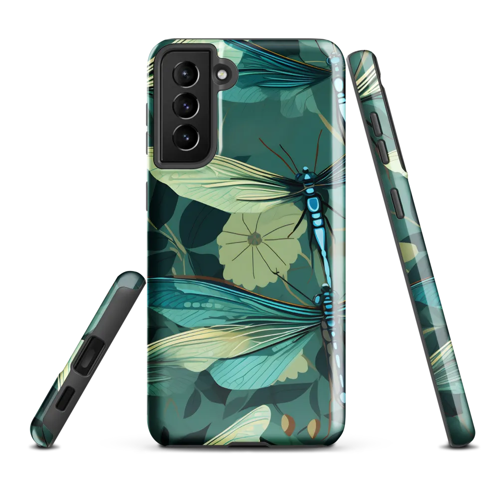 Whispers of Nature: Dragonflies in Harmony | Phone Case |  S21 Plus | Tough Case | Glossy