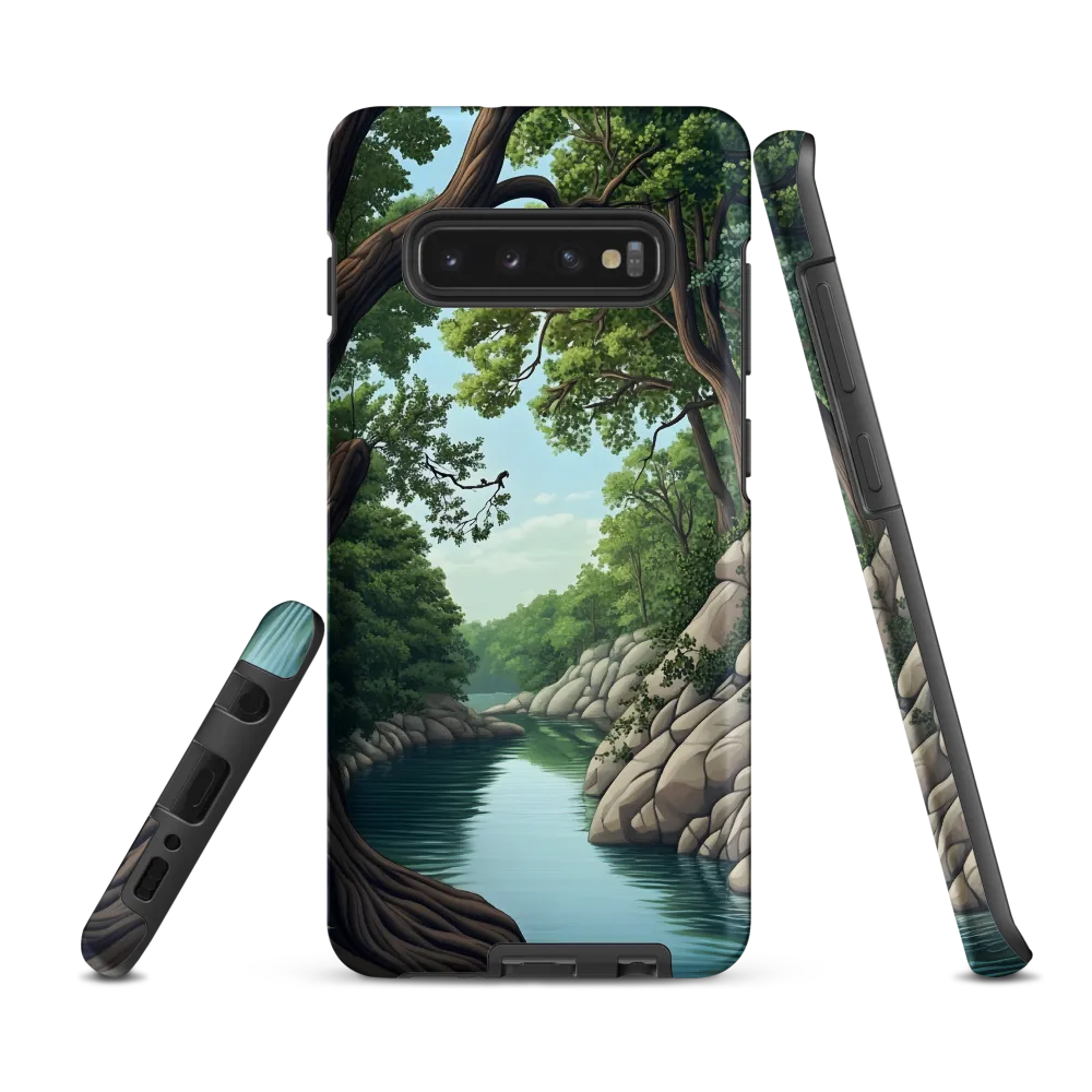 Tranquil Reflections: A Serene River Landscape