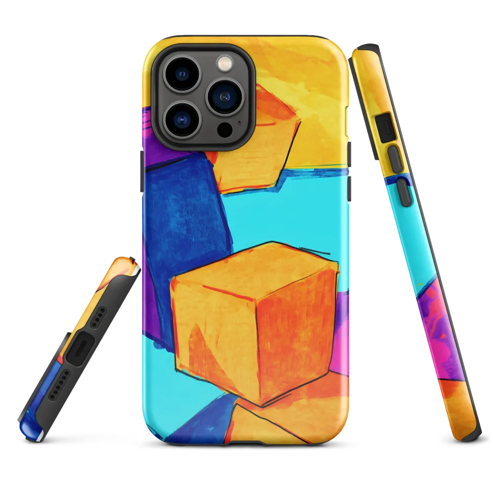 Playful Cubes in Vibrant Harmony