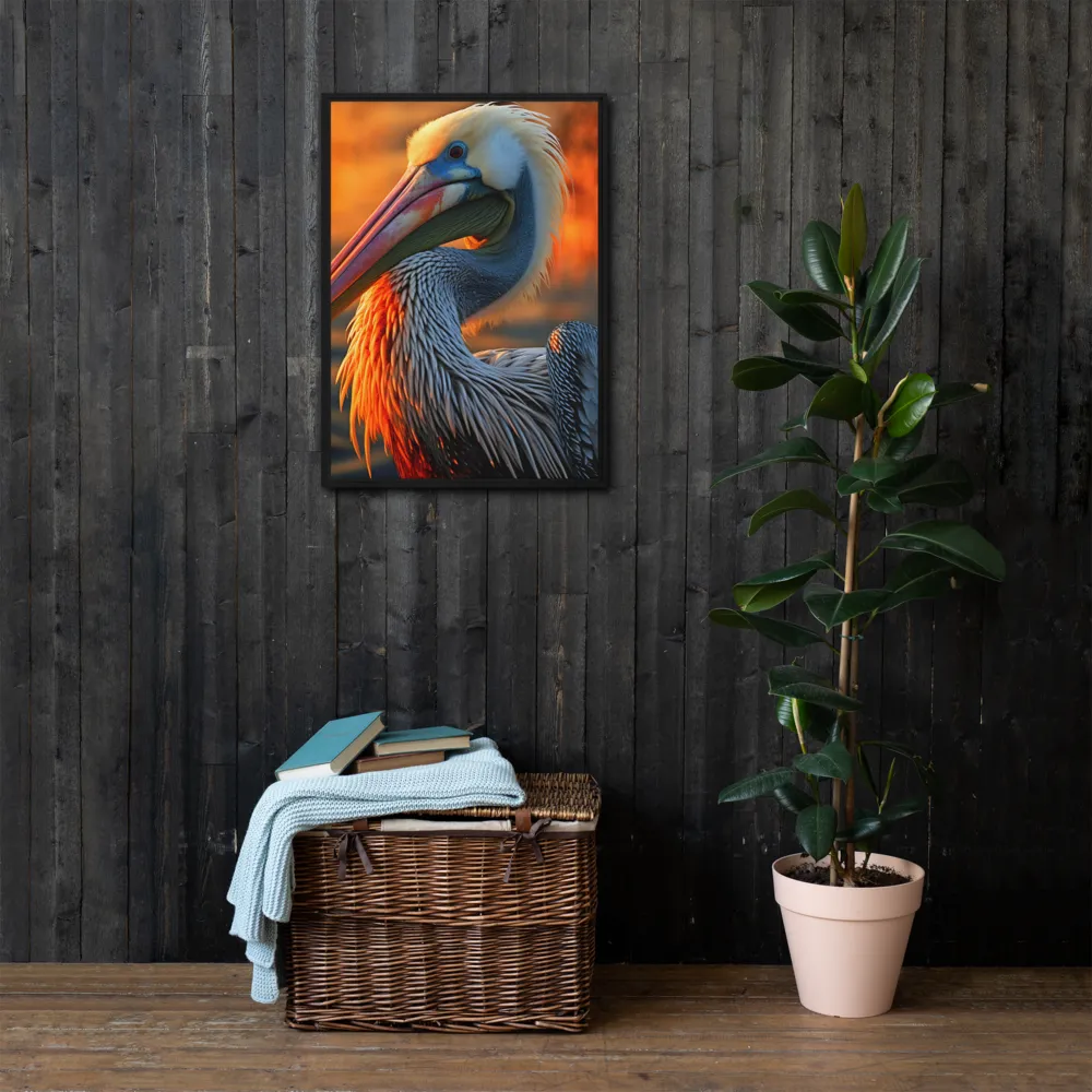Elegance of the Pelican at Sunset