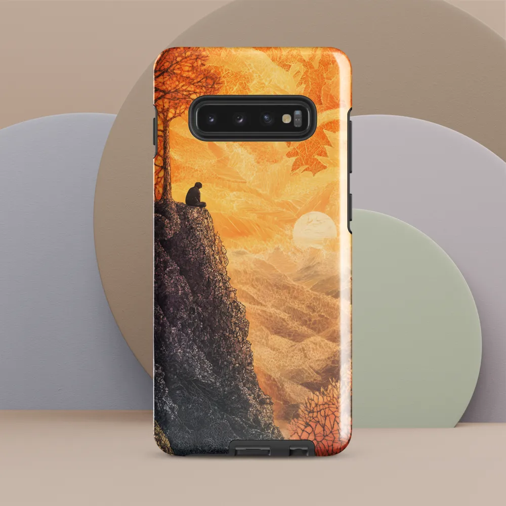 Solitude at Sunset | Phone Case |  S10 Plus | Tough Case | Glossy