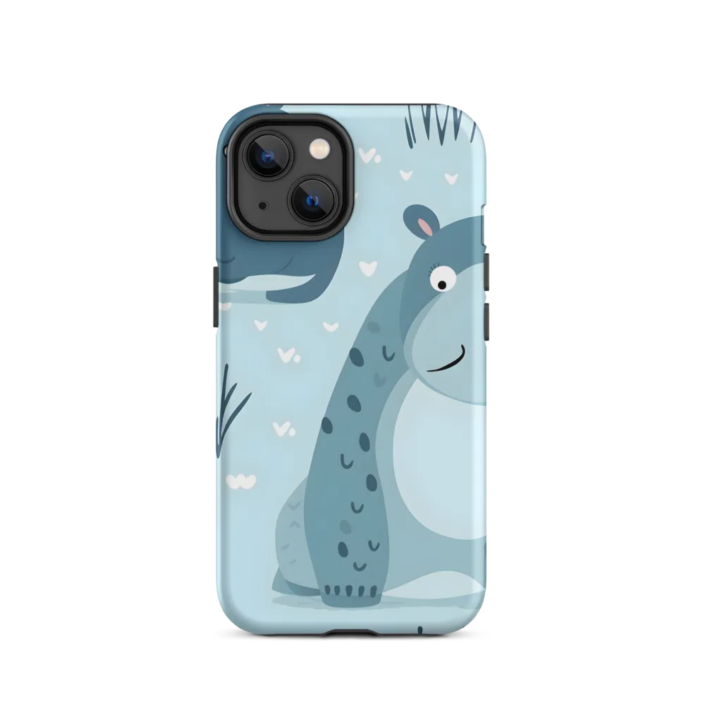 Whimsical Hippo Delight | Phone Case |  14 | Tough Case | Matte