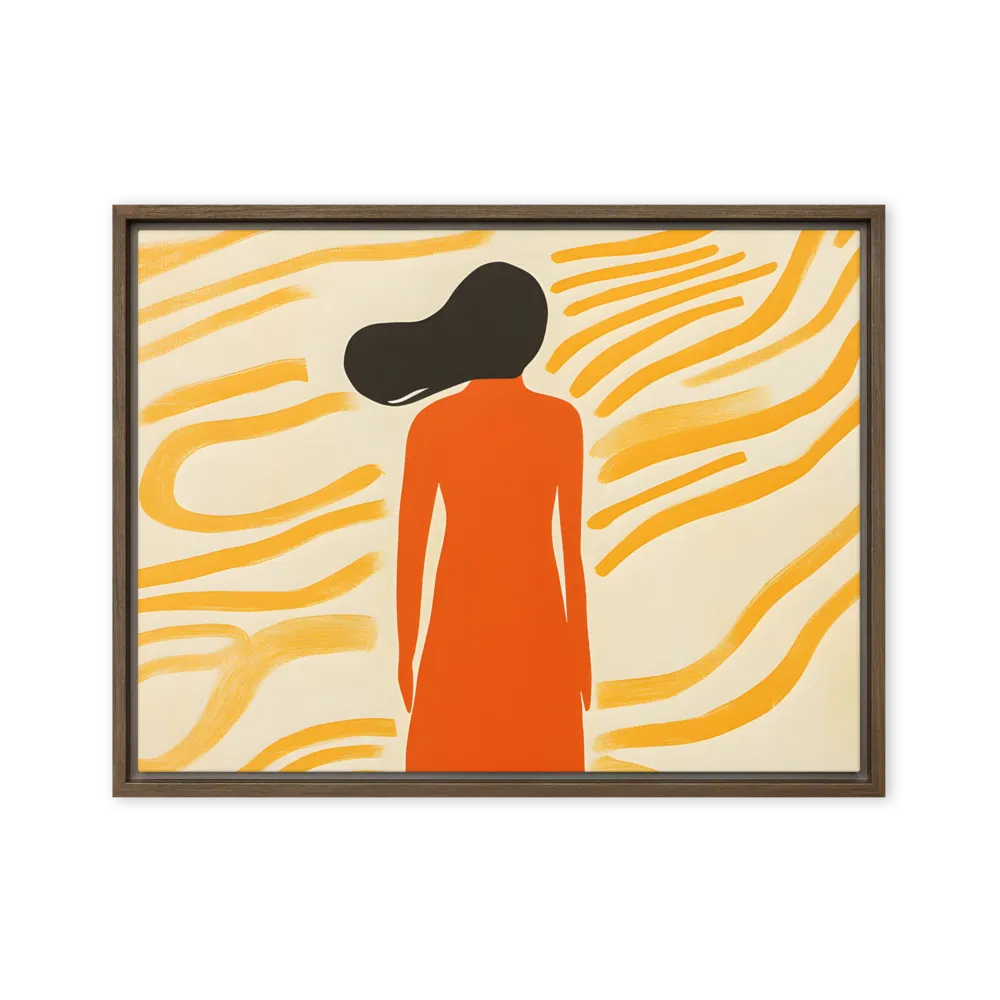 Connection to Serenity | Canvas with Brown Frame | 18″×24″
