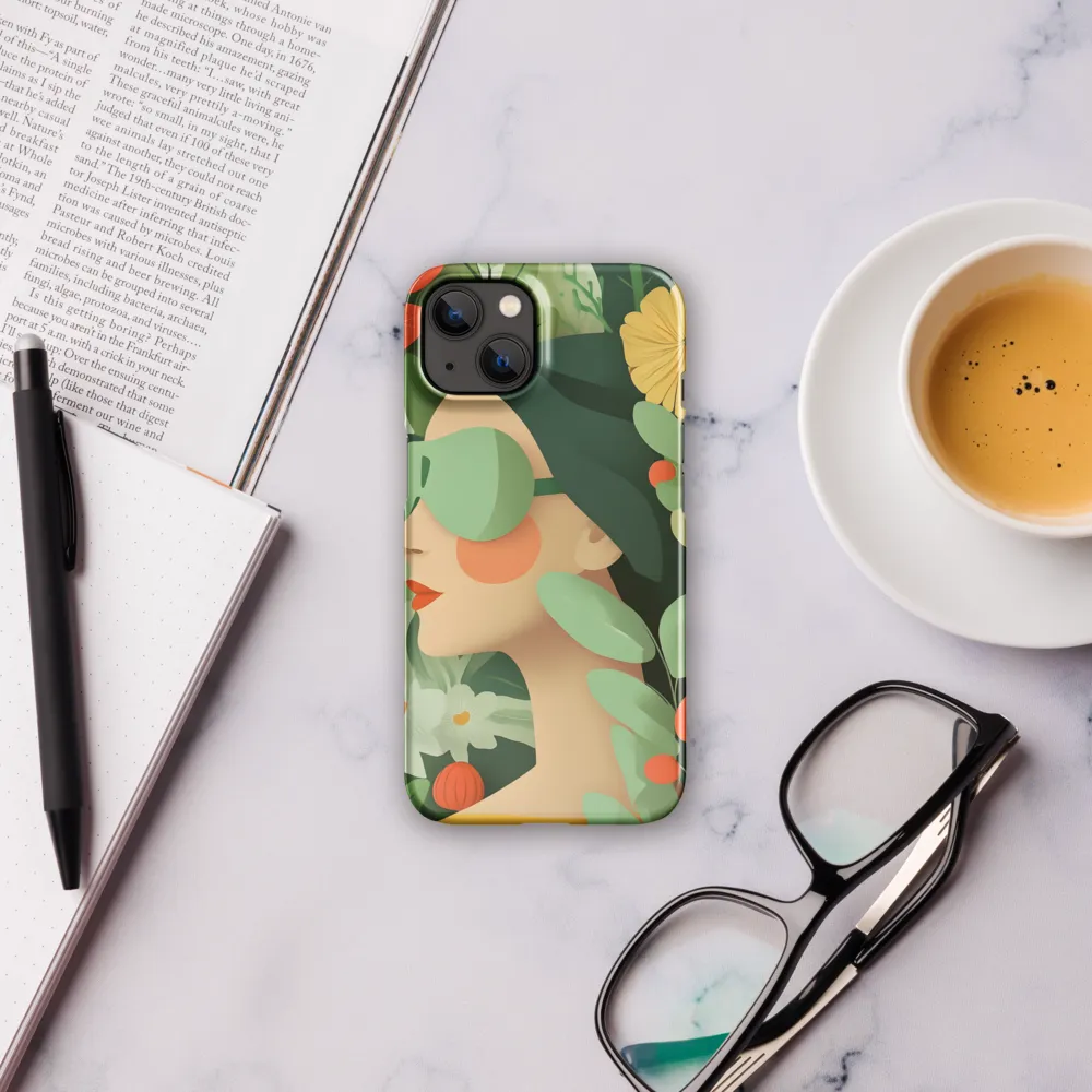 Nature's Serenity: A Modern Portrait | Phone Case |  13 | Snap Case | Glossy