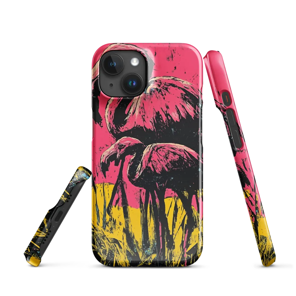 Flamingo Duet: A Pop Art Expression