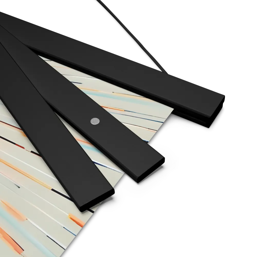 Radiant Reflection: An Abstract Journey of Thought | Poster With Black Wood Hanger | 18″×18″