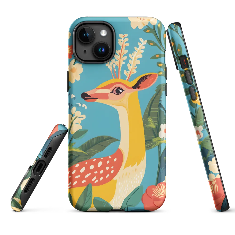 Serene Majesty: A Vibrant Deer Amidst Flora