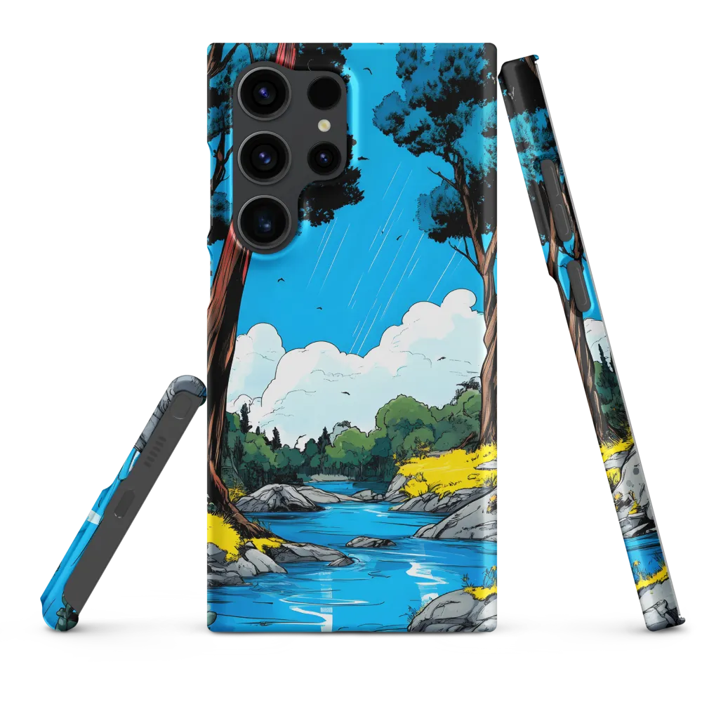 Tranquil River in a Comic Landscape