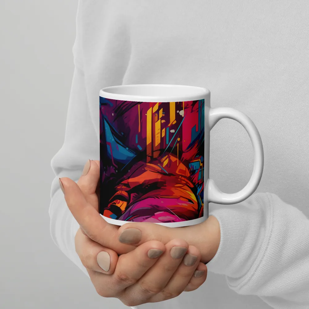 Vivid Majesty: The Modern Lion | Mugs | Multiple Sizes & Colors