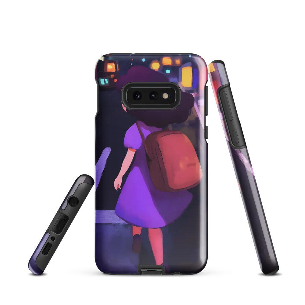 Wandering Through Neon Dreams | Phone Case |  S10e | Tough Case | Glossy