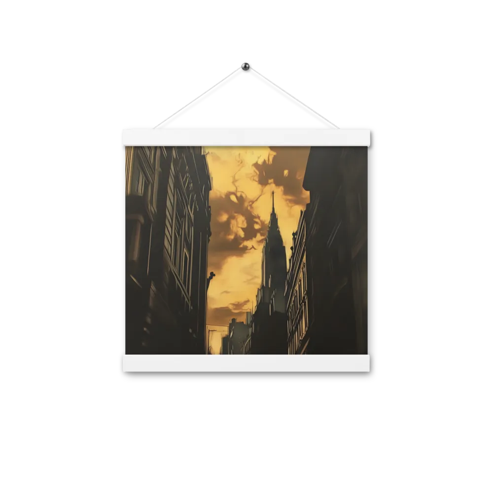 The Twilight Streets | Poster With White Wood Hanger | 12″×12″